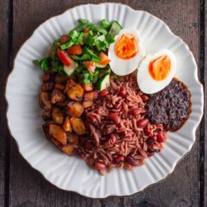 Waakye (Blacked eye peas and Rice) Medium Pan without Stew