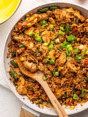 Ghana Fried Rice (Large pan with Shitor (Black Pepper Sauce)